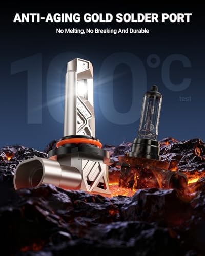 SEALIGHT 9005 H11 Lights Combo, 132,000LM Ultra-1000% Brighter S6 Pro with 2026 4th-Core Chips, 6500K hb3 h8 Combo or fog, Up 80,000hrs+ Lifespan, 3Mins Plug and Play, IP68, Pack of 4
