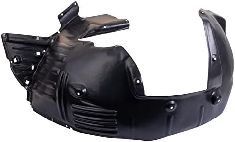 TRQ Front Left Inner Fender Liner Black Drivers Side
