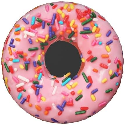 Pink Donut Spare Tire Cover Doughnut Food Dessert Wheel Tire Covers Waterproof Wheel Tire Protector Weatherproof Dust-Proof Tyre Covers Universal Fit for Trailer Truck Off-Road Vehicle RV SUV 15 Inch
