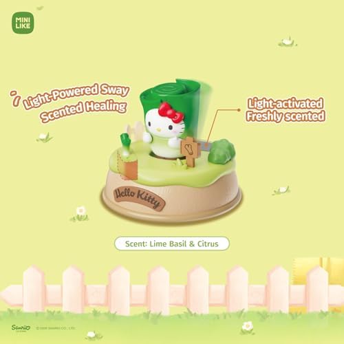 Hello Kitty Blind Box - Sanrio Light Up Absorption Movable Swing Toy Style Mini Figurines Fruit Vegetable Stories Collectible for Home Car Fragrance Decor Birthday Gifts, Random One Figure - Image 5
