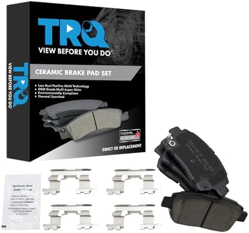 TRQ Front Brake Pads Ceramic Hardware