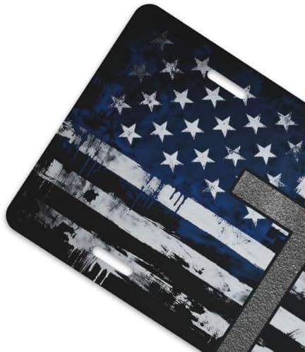 American Flag Christian Cross Front License Plate 6" * 12" for Women