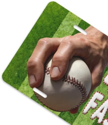 Seam Fastball Baseball Front License Plate 6" * 12" for Women