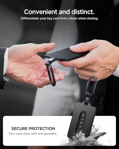 Spigen Key Card Holder for Tesla Model Y/S/3/X Accessories - 2 Pack
