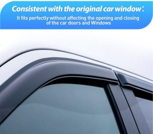 Nilight Tape-On Window Visors for Honda Accord 2008-2017, 4PCS