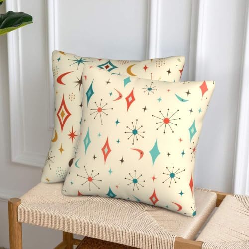 Mid Century Throw Pillow Covers 18x18 inch Set of 2 - Image 4