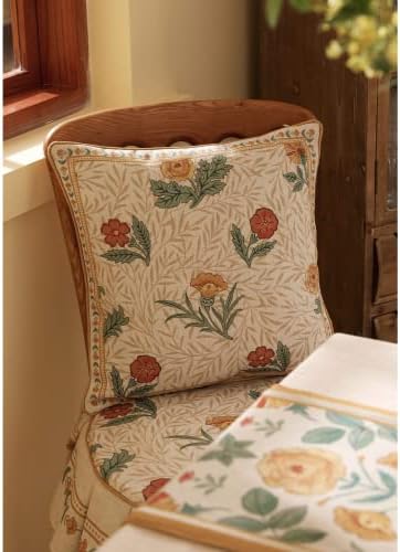 patdrea Designer French Vintage Square Throw Pillow Cover,18"x18" - Image 4