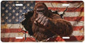 Gorilla American Flag Retro Front License Plate 6" * 12" for Women