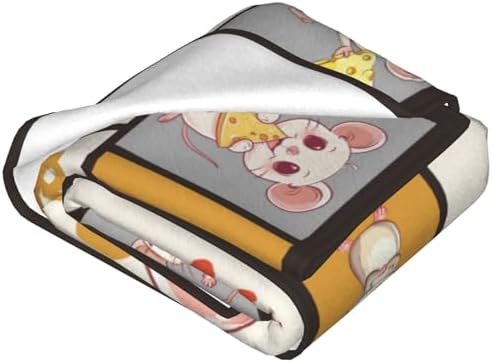 Rat Blanket Rats Throw Blanket Mouse Rodents Bedding Stuff Plush Fleece Flannel Throws for Kids Boys Girls Sofa Bed Couch Decor 40"X50" - Image 4