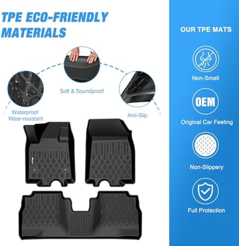 Nilight TPE Floor Mats for Chevy Equinox EV Only 2024 2025 2026