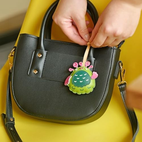Universe Leather Bag Charm - Unique Purse Charm Keychain for Backpacks
