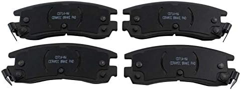 TRQ Rear Posi Ceramic Brake Pad Kit Set