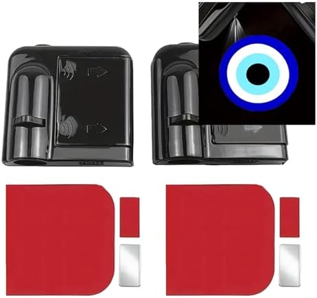 2PCS Blue Eyes Cars Door Logo Projector LED Shadow Light Welcome Lamp