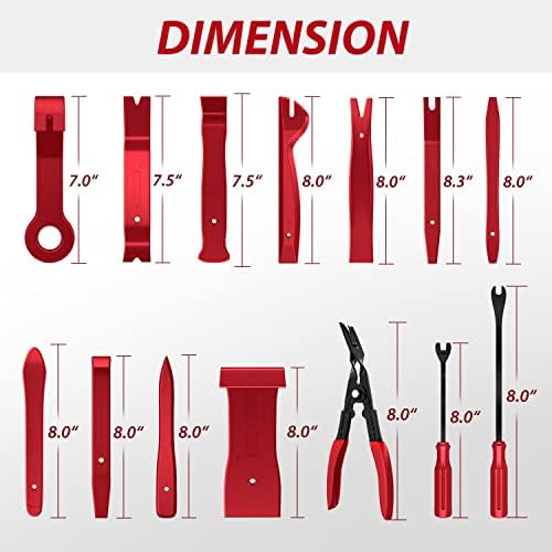 Nilight Trim Removal Tool 88Pcs, Auto Push Pin Bumper Retainer Clip Set