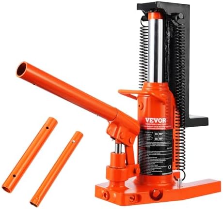 VEVOR Hydraulic Jack, 2.5 Ton Toe Lift, 5 Ton Top Lift, 0.8-5.3 in Toe Height, 8.9-13.4 in Top Height, Air Hydraulic Claw Jack for Machinery, Industry by VEVOR