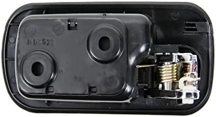 TRQ Rear Left Interior Door Handle Chrome & Black Drivers Side