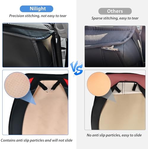 Nilight Car Seat Covers Custom Fit 2009-2024 F150 2017-2024 F250 F350 F450