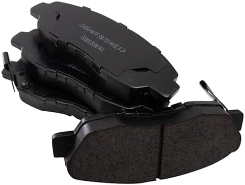 TRQ Front Ceramic Brake Pad Set Includes Contact Point Grease and Hardware