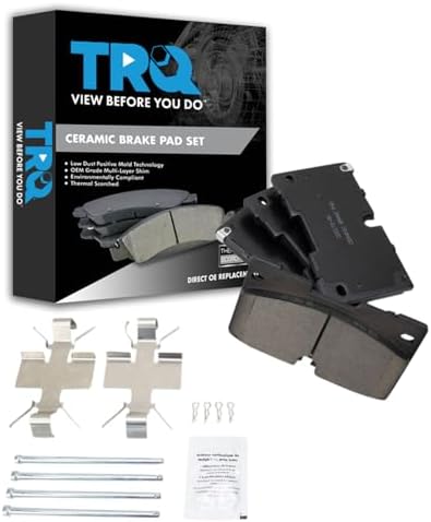 TRQ Front Ceramic Brake Pad Set