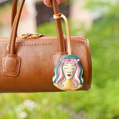 Zodiac Horoscope Bag Charm - Unique Purse Charm Keychain for Backpacks