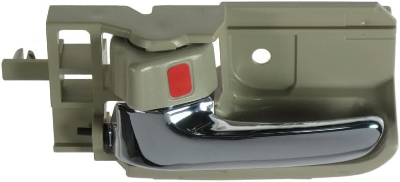 TRQ Driver Side Interior Door Handle Chrome & Tan