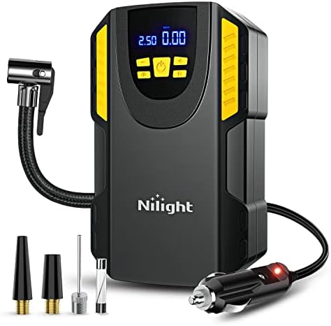 Nilight Digital Tire Inflator Portable Air Compressor w/Pressure Gauge
