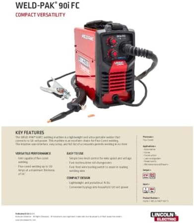 Lincoln Electric Weld-Pak 90i FC Flux-Cored Wire Feeder Welder - Image 2