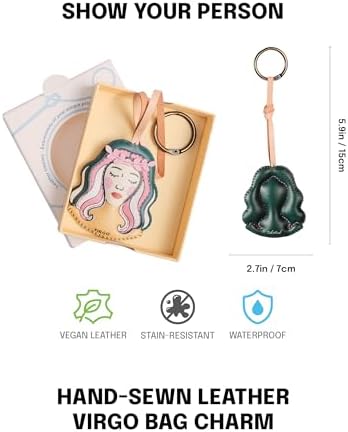 Zodiac Horoscope Bag Charm - Unique Purse Charm Keychain for Backpacks