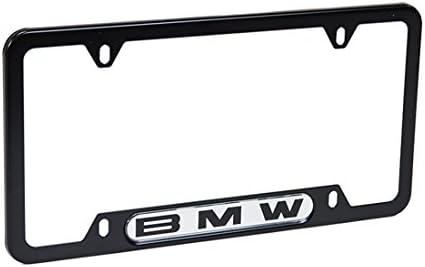 BMW License Plate Frame Wording (Black)