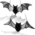 Yalikop 2 Pcs Halloween Bat Suncatcher Decoration Bat Stained Glass Hanging by Yalikop