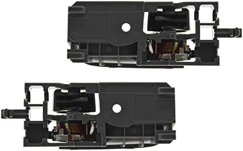 TRQ Gray & Chrome Inside Interior Inner Door Handle Pair Set