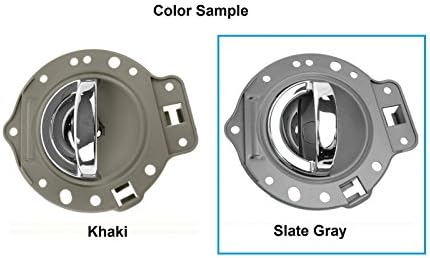 TRQ Door Handle & Bezel Kit Gray & Chrome Front or Rear Pair