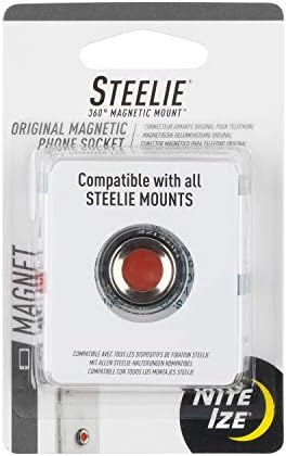 Nite Ize Steelie Magnetic Phone Socket - Strong Dashboard Mount Phone Socket for a Secure Hold - Smooth Glide - Adjustable Viewing - Works with Steelie Mounts