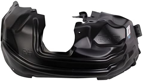 TRQ Front Right Inner Fender Liner Black Passenger Side