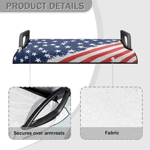 Yewattles Golf Cart Seat Cover Portable Club Car Seat Towel Universal Fit 2-Seat Golf Cart - Image 4