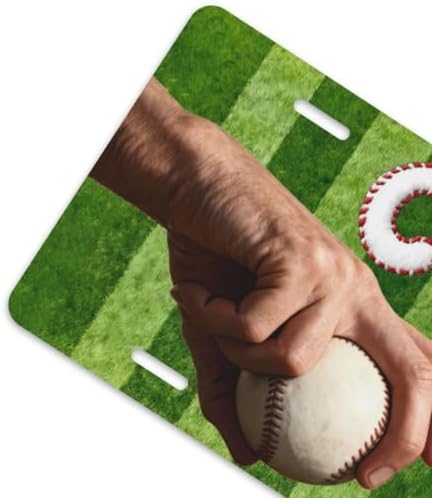 Baseball Curve Front License Plate 6" * 12" for Women