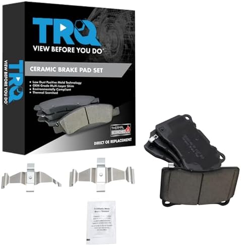 TRQ Front Posi Ceramic Brake Pad Kit Set