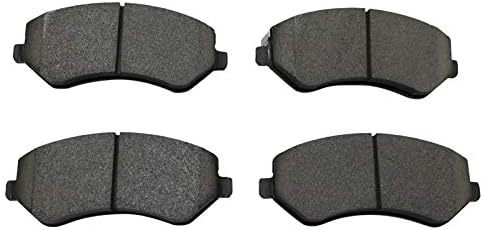 TRQ Front Brake Pads Ceramic Hardware Wear Sensor