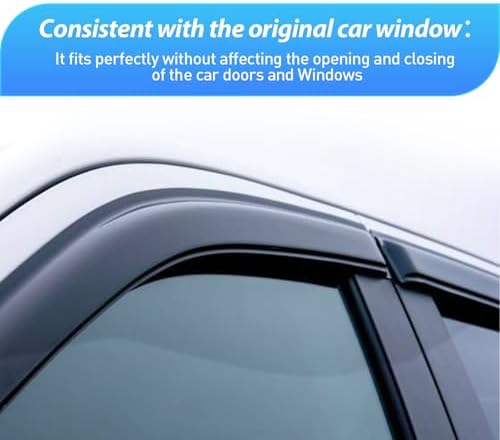 Nilight Window Rain Guards for Dodge Charger 2011-2023, Tape on-4PCS