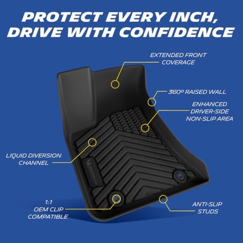 Michelin Vehicle Mats for 2011-2023 Dodge Charger/Chrysler 300 AWD(3 Piece)