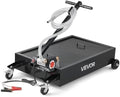 VEVOR Low Profile Oil Drain Pan, 15 Gallon Capacity, Rolling Oil Drain Pan with Electric Pump & 7.2 ft Hose, Leak-Proof & Corrosion-Resistant, Fit for Cars, SUVs, Trucks, Motorcycles, ATVs, Metal by VEVOR