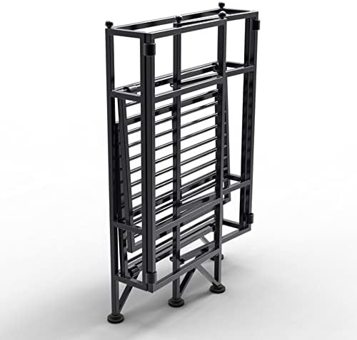 Convenience Concepts Xtra Storage Shelves - 2-Tier Folding Metal Storage Shelves, Closet Organizer for Office, Laundry Room, Bedroom, Garage, Kitchen, Bathroom, Black - Image 5