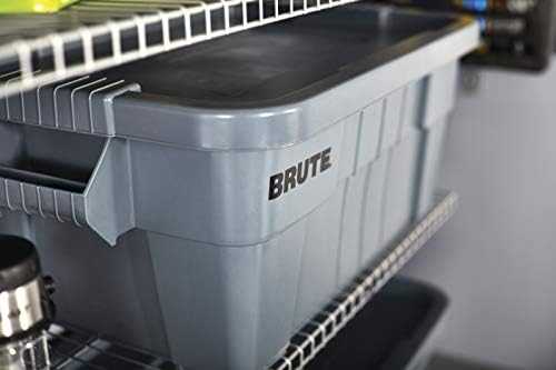 Rubbermaid Commercial Products BRUTE Tote w/ Lid, White, 14-Gal, Pack of 6 - Image 6
