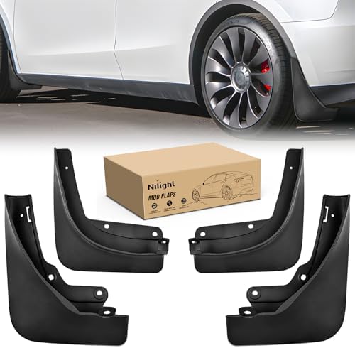 Nilight Mud Flaps Splash Guards for Tesla Model Y 2020 2021 2022 2023 2024