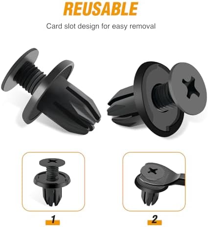 GOOACC 130PCS Body Interior and Exterior Retainer Fastener Clip Rocker Moulding Clip W/Sealer for Mini Cooper 51-71-7-127-742 07-13-1-480-419 BMW Lawson Clip Lizard - Image 5