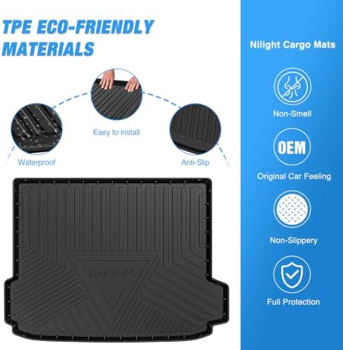 Nilight Cargo Mat for BMW X4 2019-2025