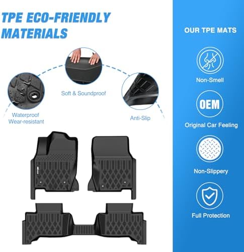 Nilight Floor Mats for Toyota Land Cruiser GX550 (Only for 5 Seats)
