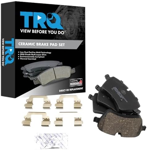 TRQ Front Brake Pads Ceramic Hardware