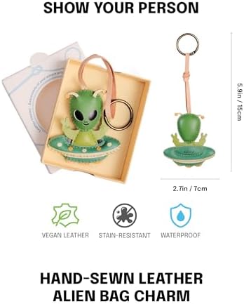 Universe Leather Bag Charm - Unique Purse Charm Keychain for Backpacks