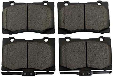 TRQ Front Ceramic Brake Pad Set